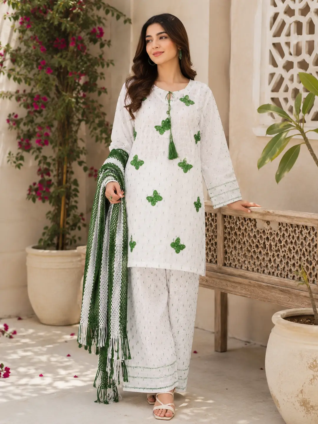 14 August 3 Pcs Women's Stitched Fancy Embroidered Suit