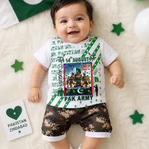 14 August 2 Pcs Boy's Lighting Shirt And Shorts Set