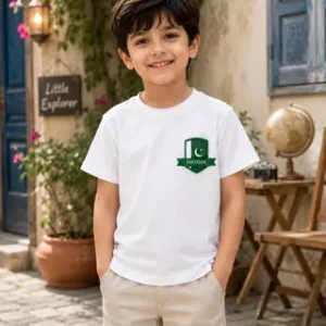 1 Pc Girl's Stitched Cotton Printed T-Shirt