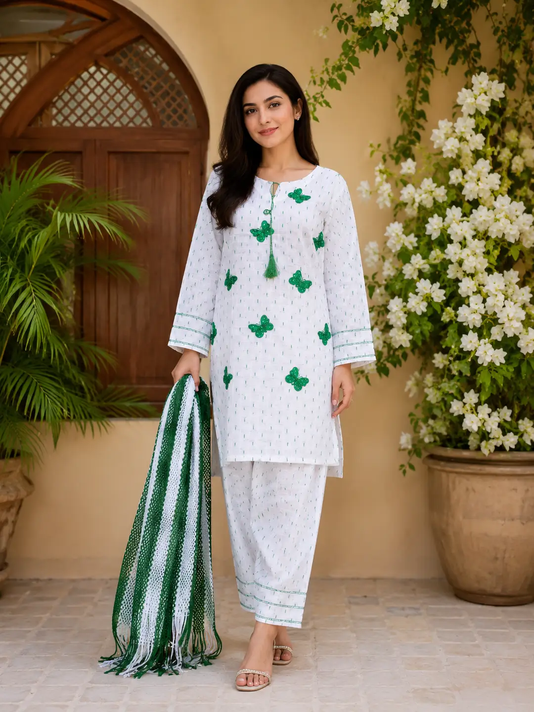 14 August 3 Pcs Women's Stitched Fancy Embroidered Suit