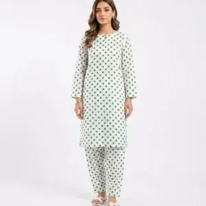 2 Pcs Women's Unstitched Printed Suit