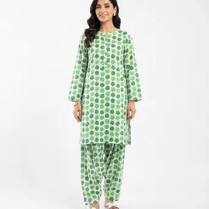 2 Pcs Women's Unstitched Printed Suit