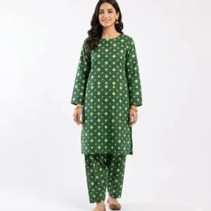 2 Pcs Women's Unstitched Printed Suit