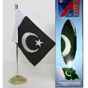 Pakistan Flag Table Decor with Crescent Star