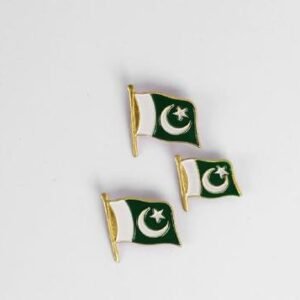 14th August Flag Metal Badges Set of 3