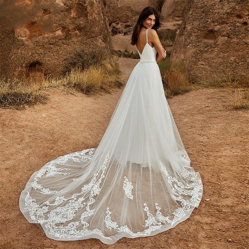 Detachable Two Piece Bridal Gown - Image 2